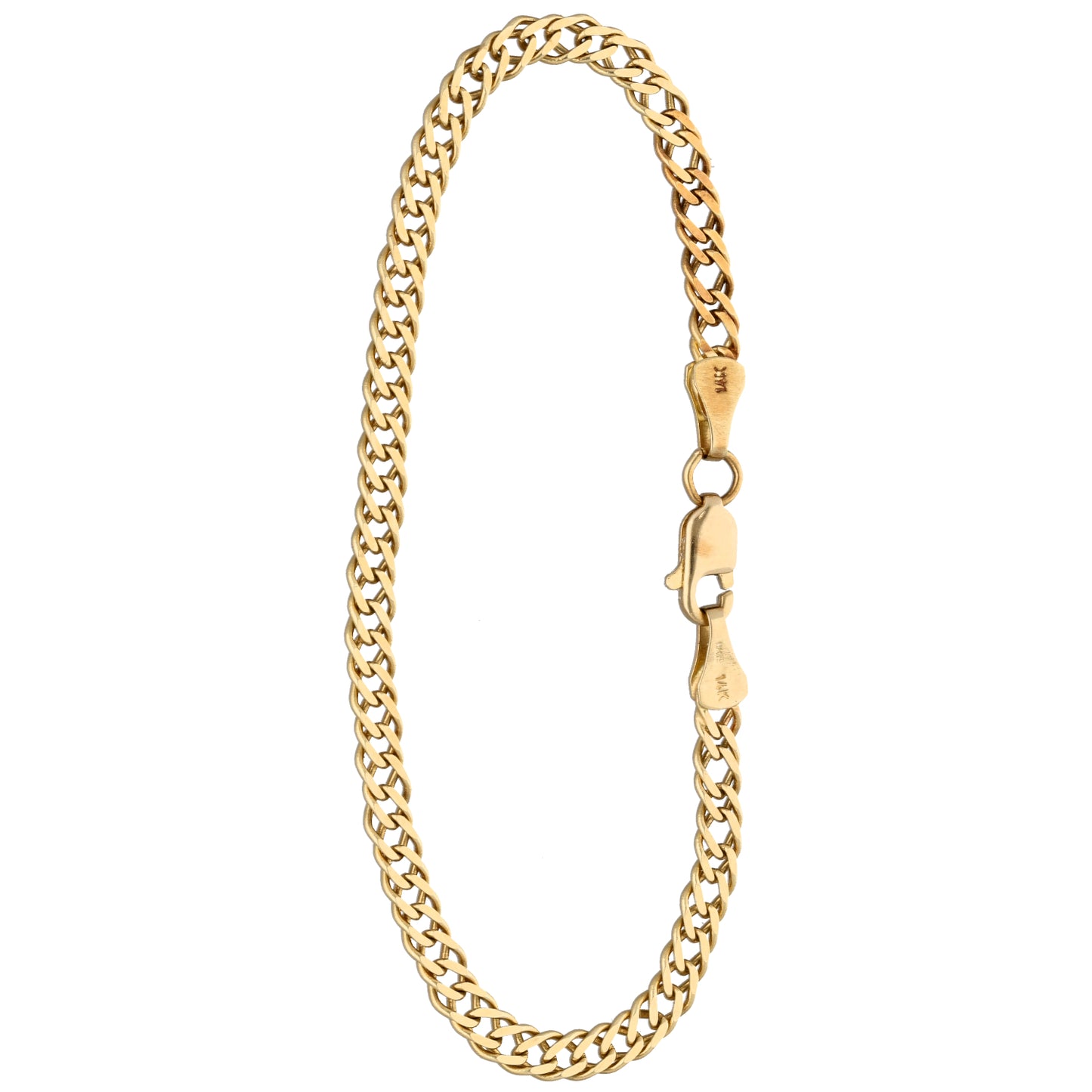 14ct Gold Double Curb Bracelet