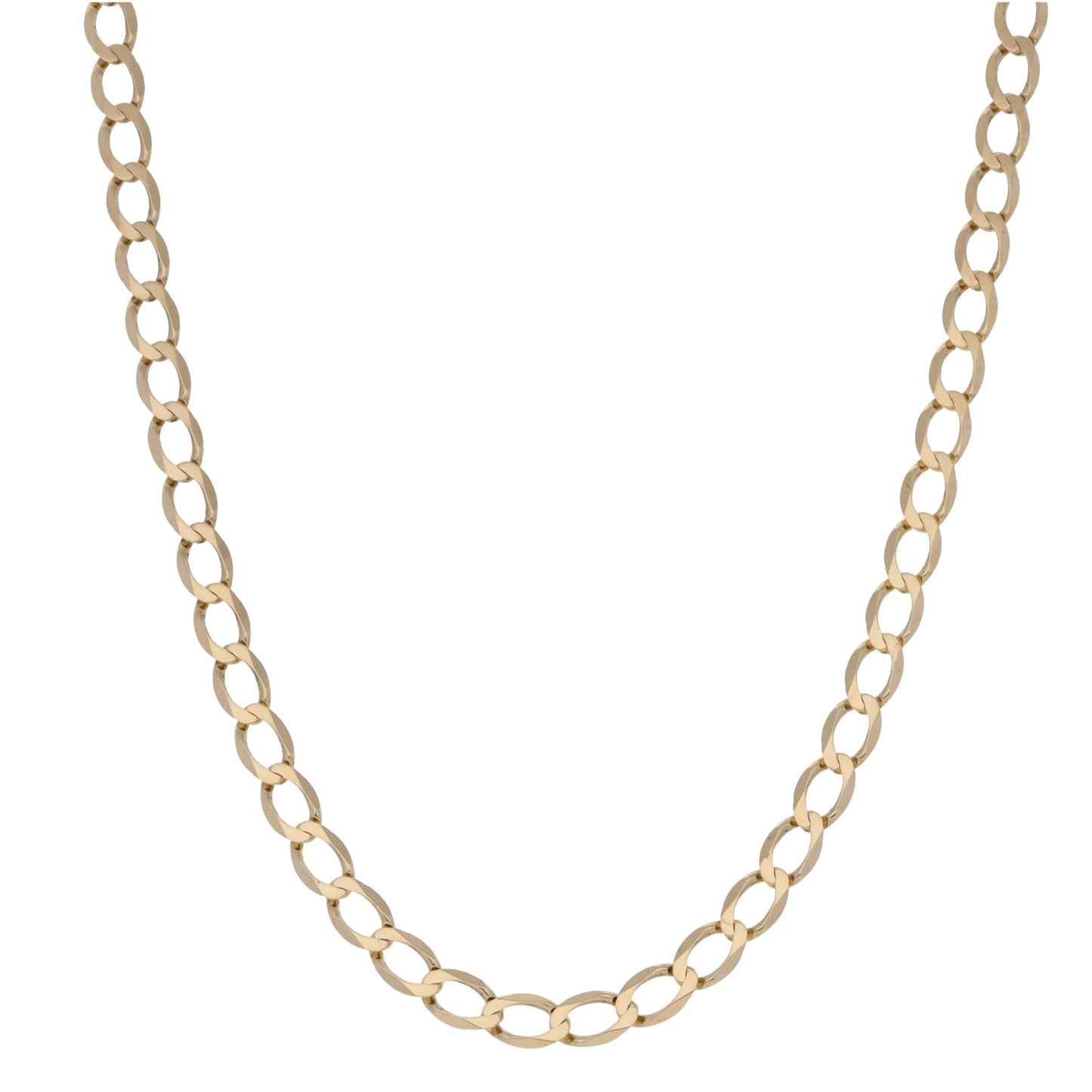 9ct Gold Curb Chain 26"