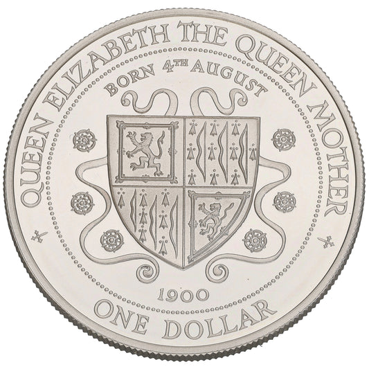 Sterling Silver Cayman Islands One Dollar Coin 1994