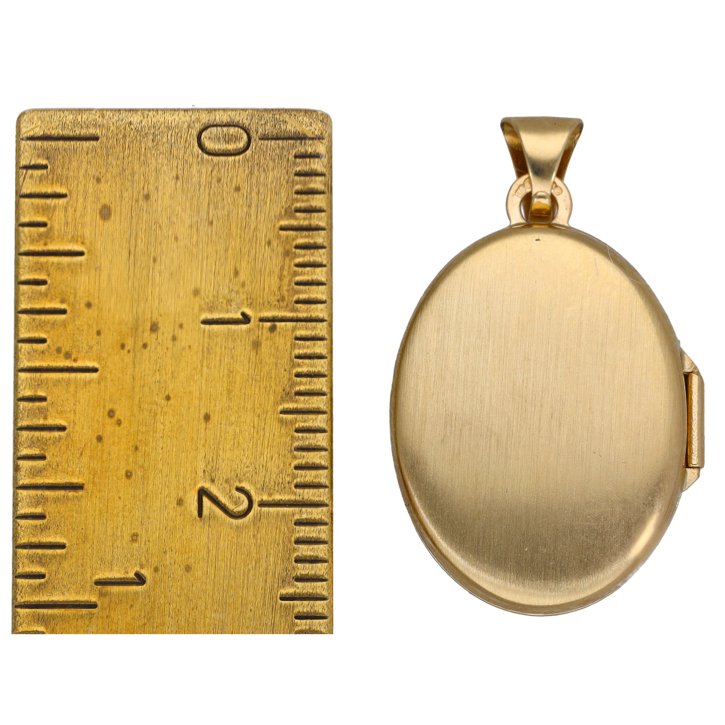 9ct Gold Patterned Locket Pendant