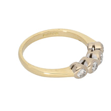 Load image into Gallery viewer, 18ct Gold Diamond Half Eternity Ring Size M
