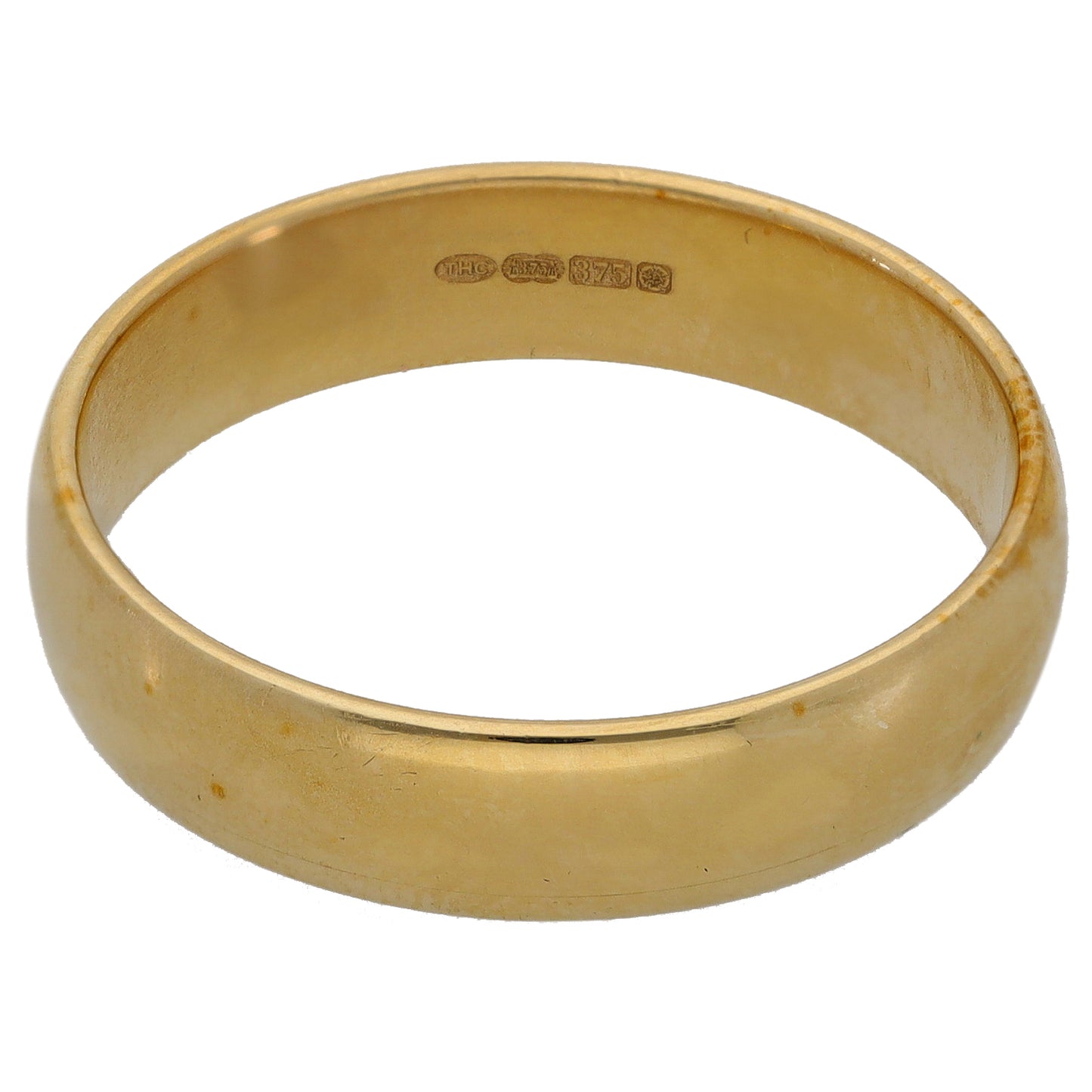 9ct Gold Plain Wedding Ring Size U