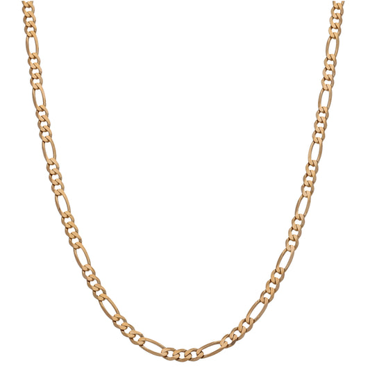 9ct Gold Figaro Chain 18"