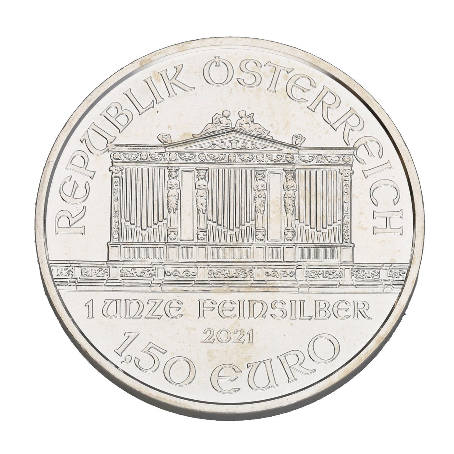Fine Silver Austrian Philharmonic 1 OZ Coin 2021