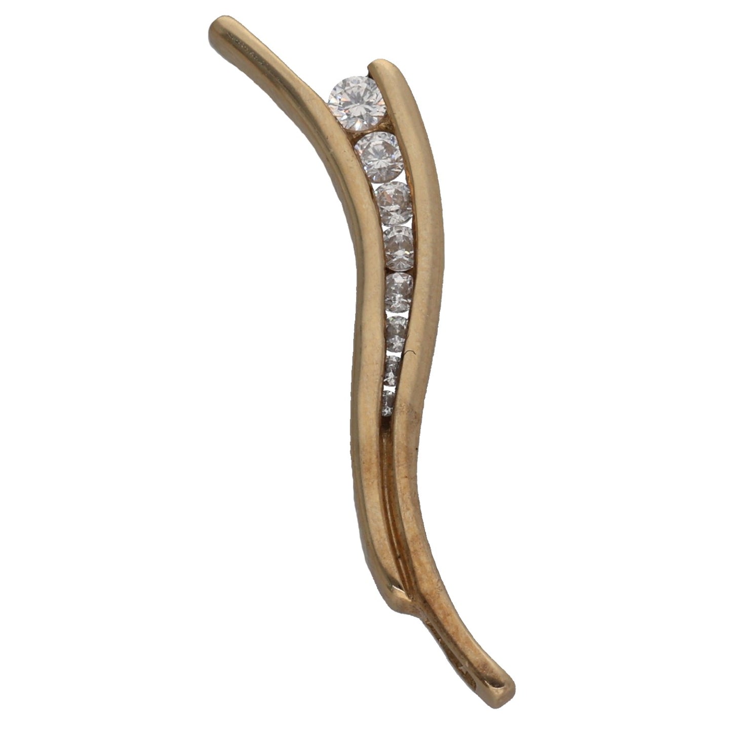 9ct Gold Cubic Zirconia Dress/Cocktail Pendant