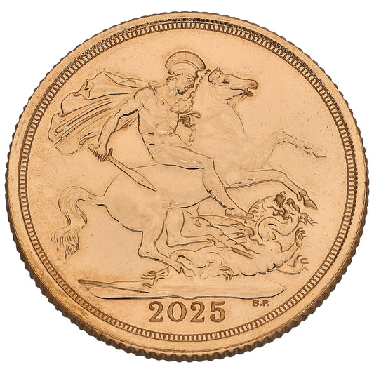 22ct Gold King Charles III Full Sovereign Coin 2025