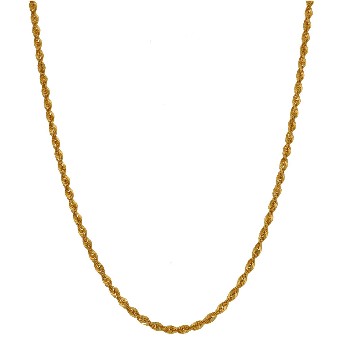 22ct Gold Rope Chain 18"