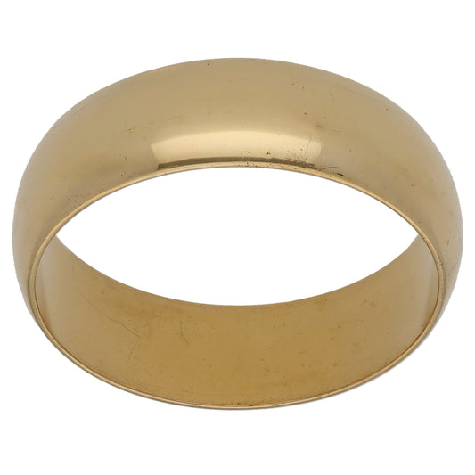 9ct Gold Plain Wedding Ring Size X