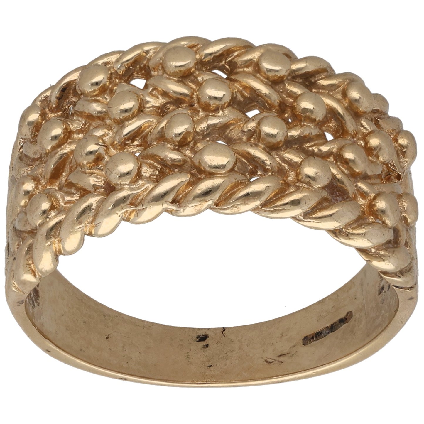 9ct Gold Keeper Ring Size Y