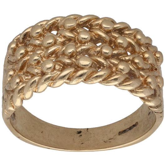 9ct Gold Keeper Ring Size Y