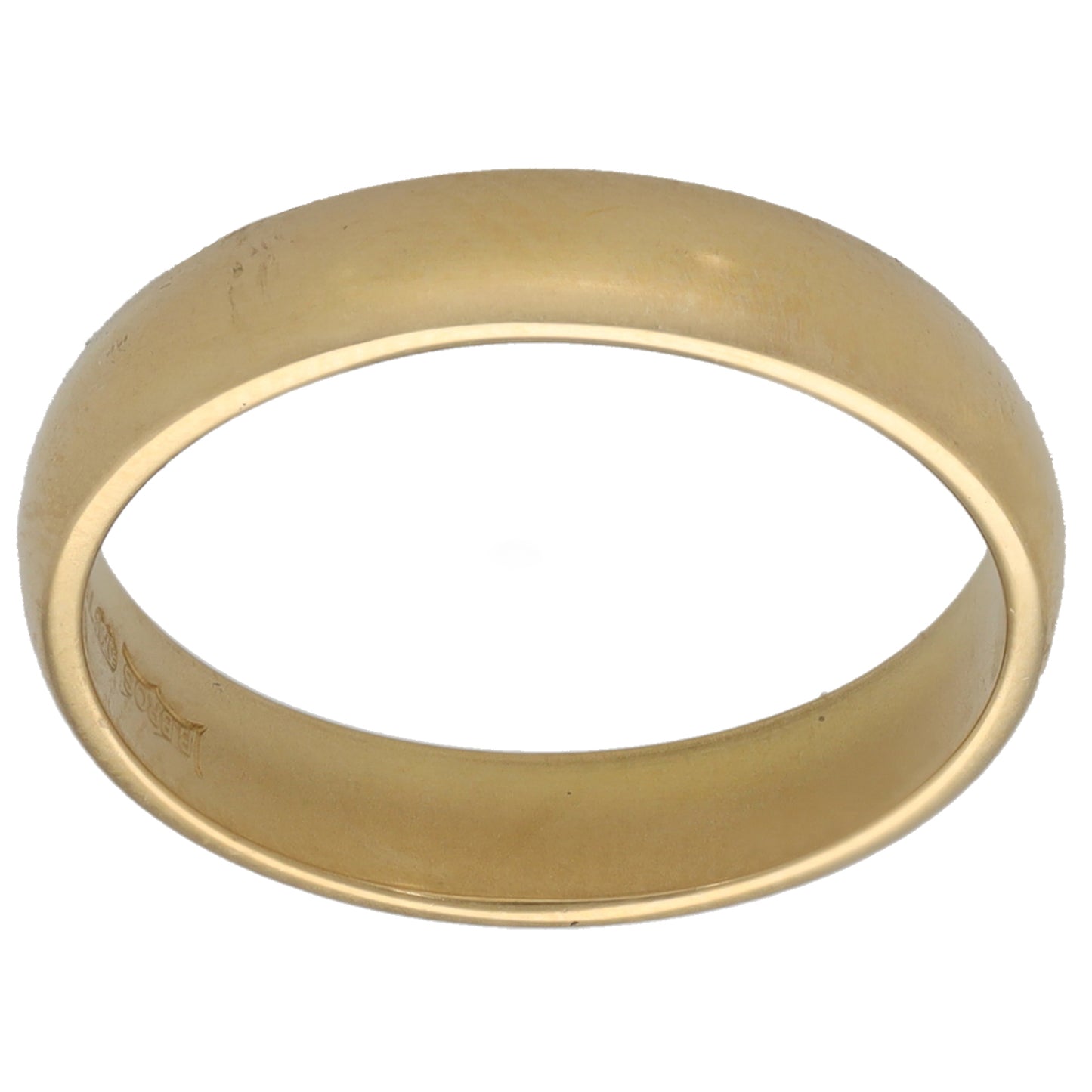 18ct Gold Plain Wedding Ring Size K