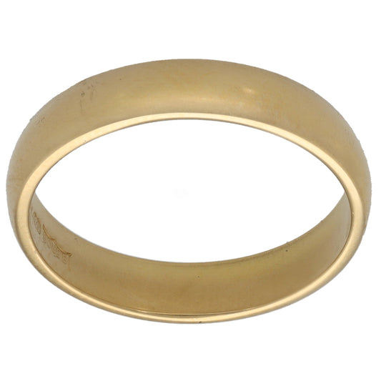 18ct Gold Plain Wedding Ring Size K