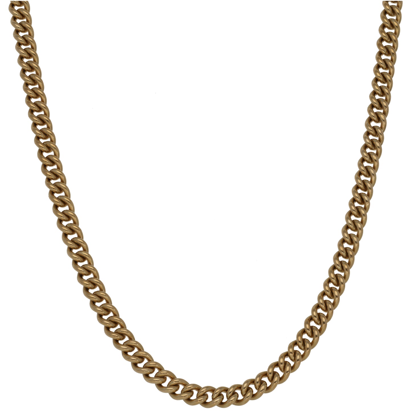 9ct Gold Curb Chain 18"