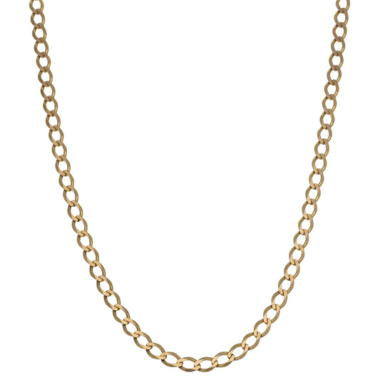9ct Gold Curb Chain 18"