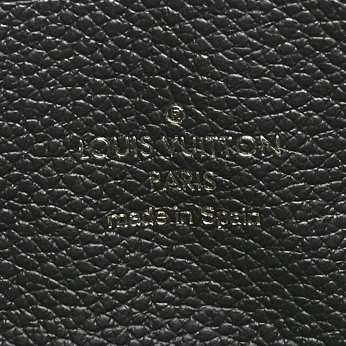 Louis Vuitton Empreinte Double Zip Pochette Monogram Leather Bag - Black