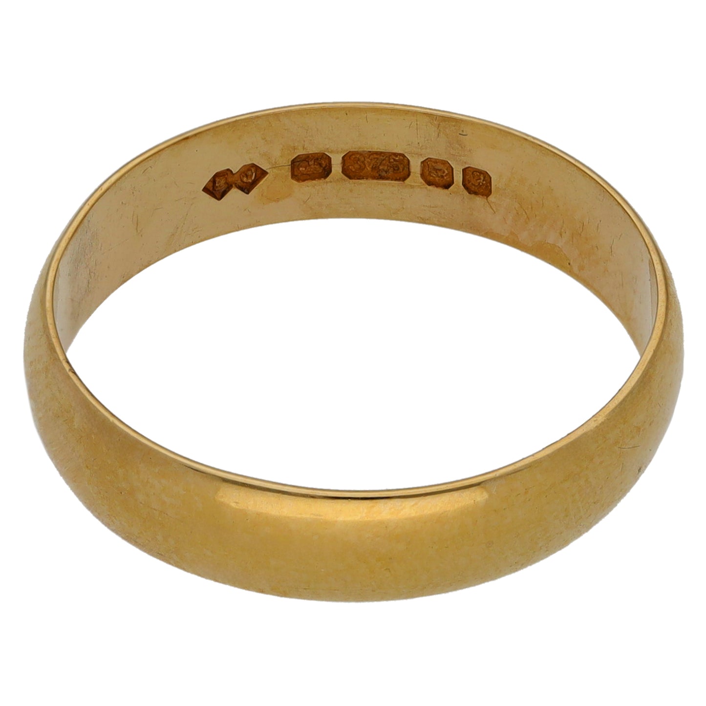 9ct Gold Plain Wedding Ring Size Q