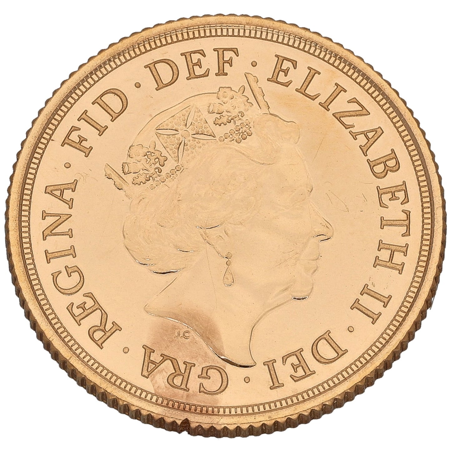 22ct Gold Queen Elizabeth II Full Sovereign Coin 2019