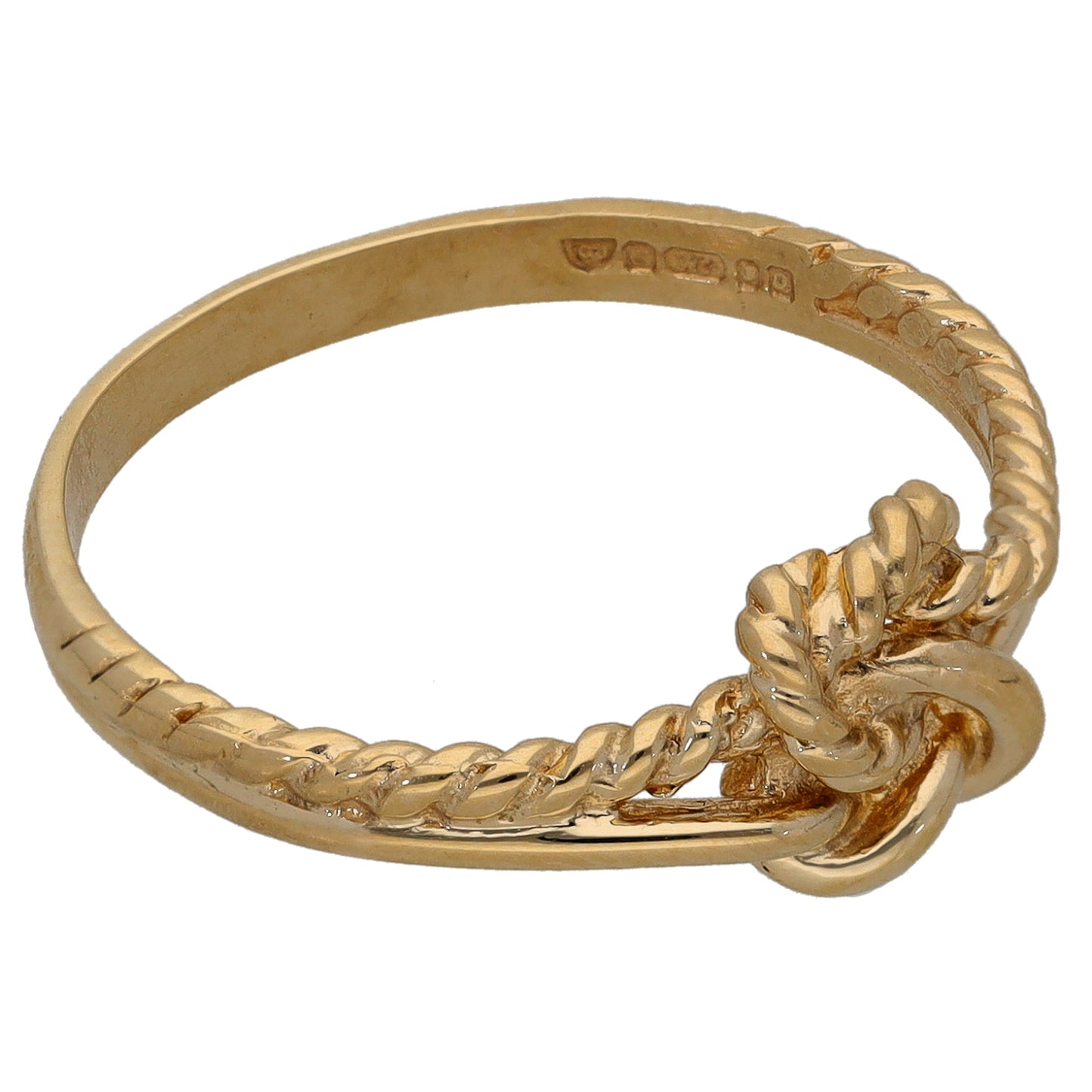 9ct Gold Knot Ring Size P
