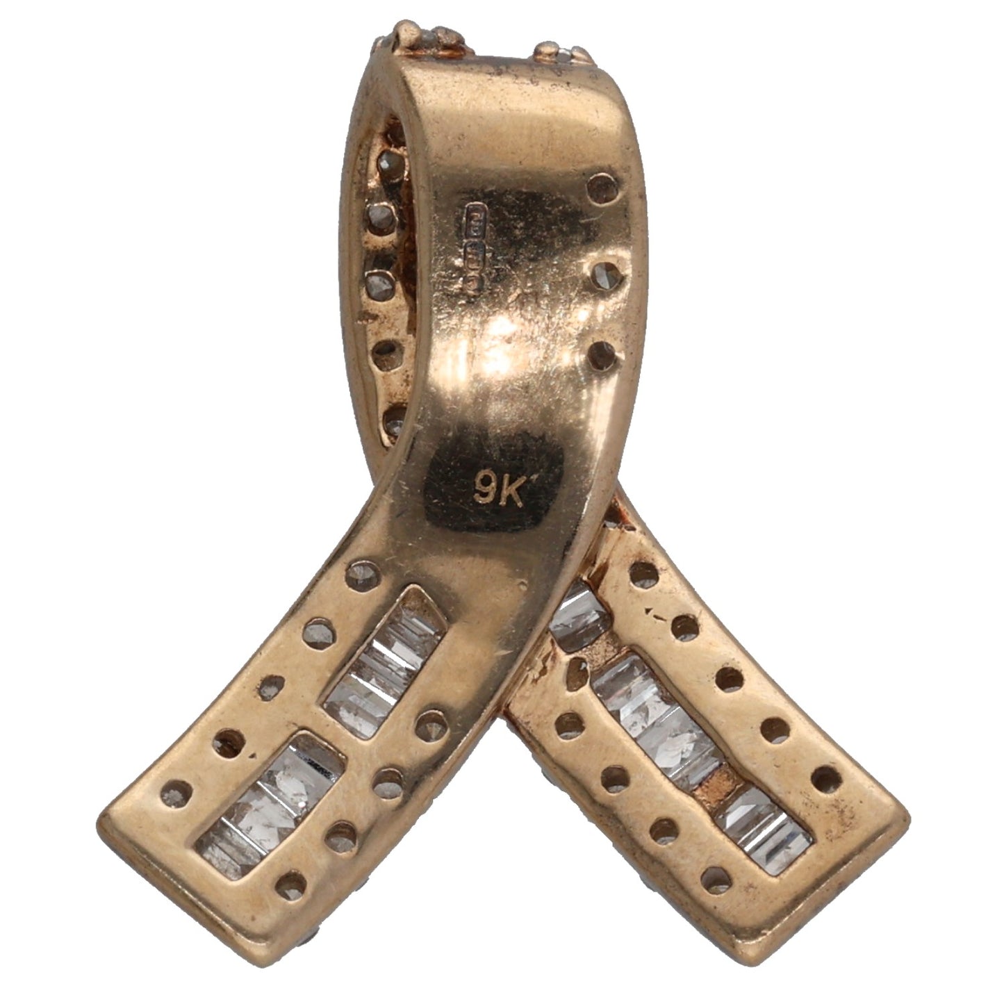 9ct Gold 0.02ct Diamond Dress/Cocktail Pendant