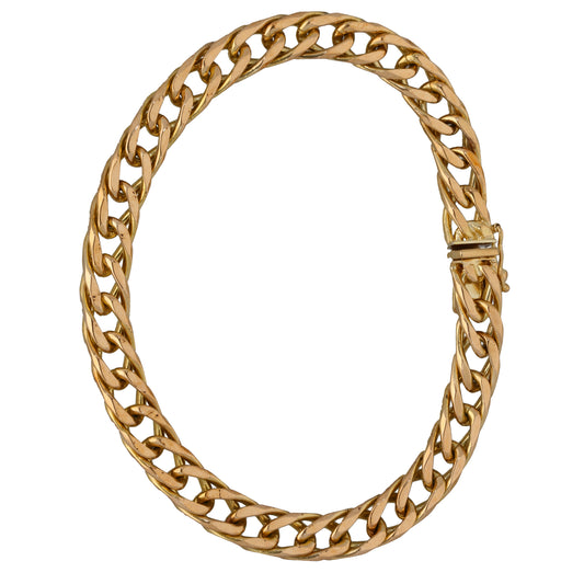 9ct Gold Double Curb Bracelet