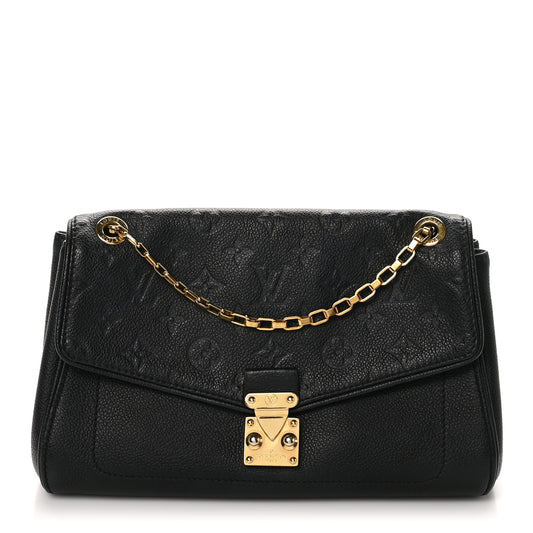 Louis Vuitton St. Germain Monogram Empreinte Leather Bag - Black