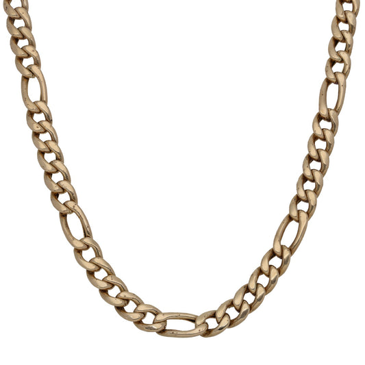 9ct Gold Figaro Chain 20"