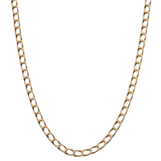 9ct Gold Curb Chain 26"