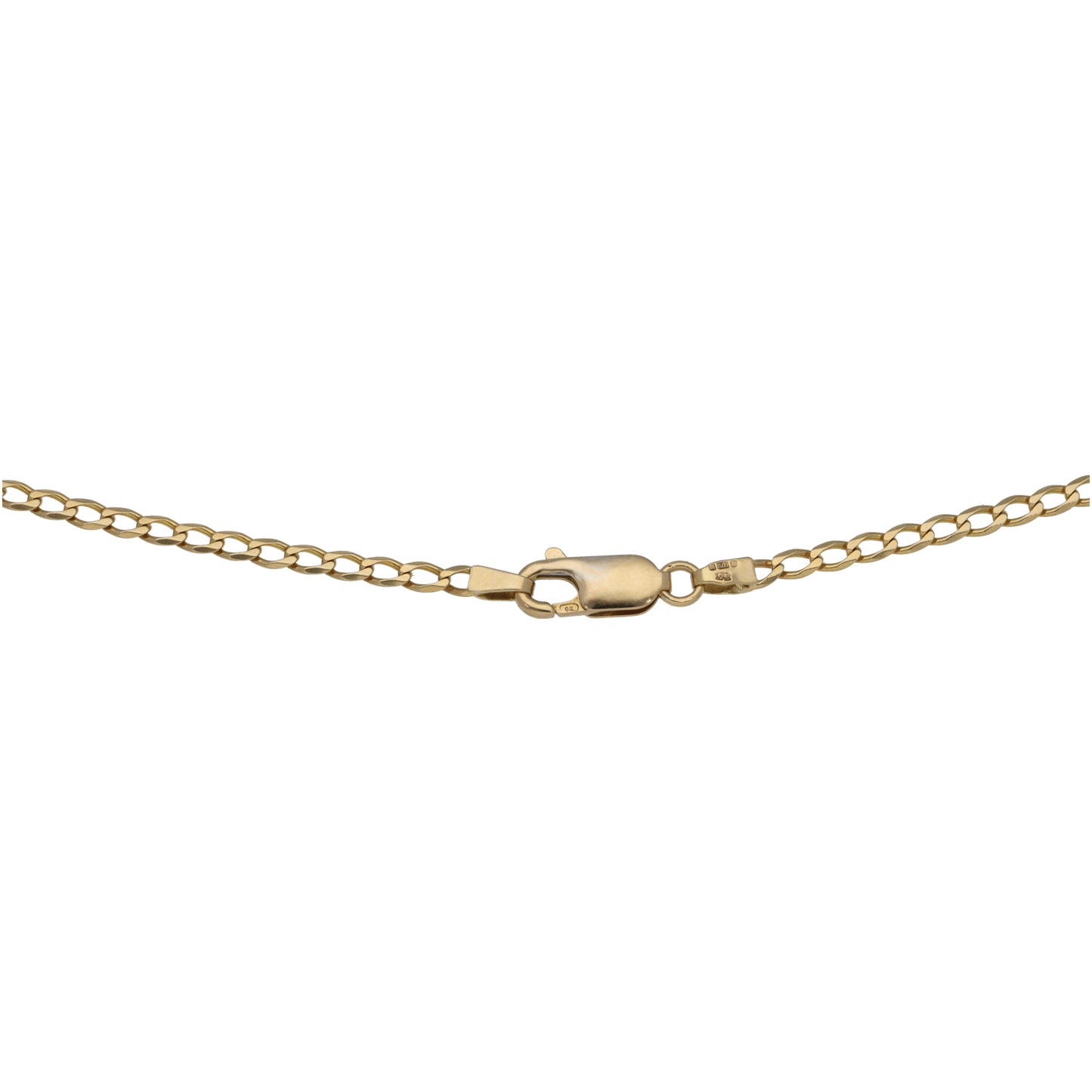 9ct Gold Curb Chain 22"