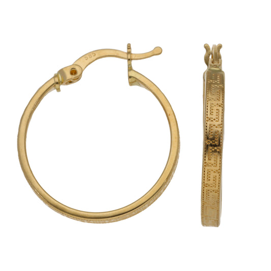 14ct Gold Hoop Earrings