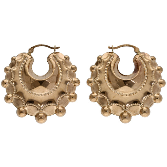 9ct Gold Creole Earrings