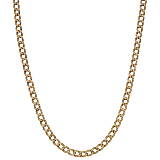 9ct Gold Curb Chain 19"