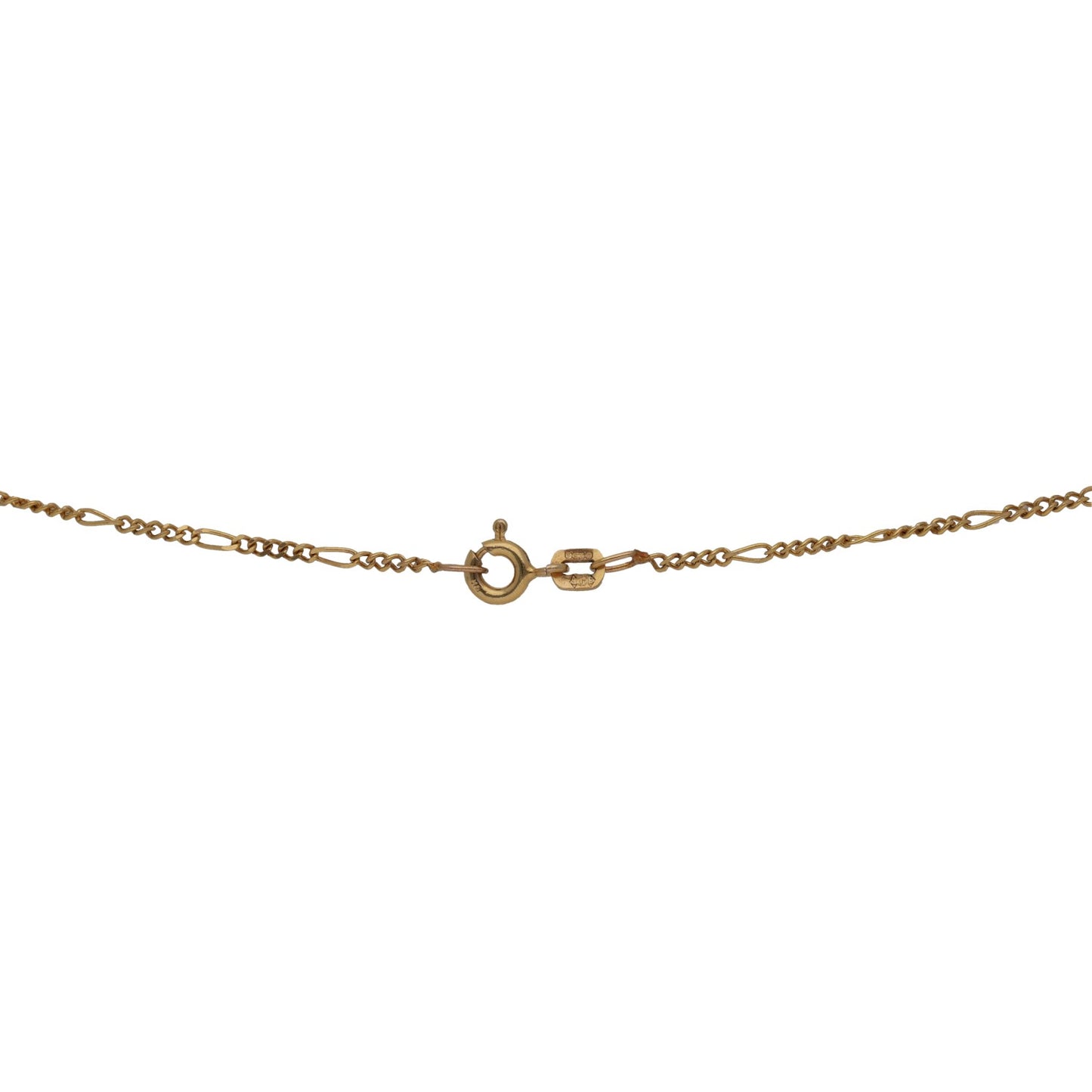 9ct Gold Figaro Chain 18"