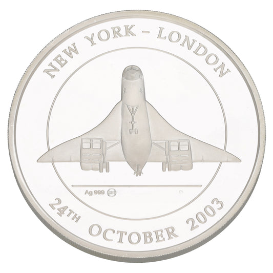 Fine Silver Last Scheduled Flight Of Concorde Commemorative Coin