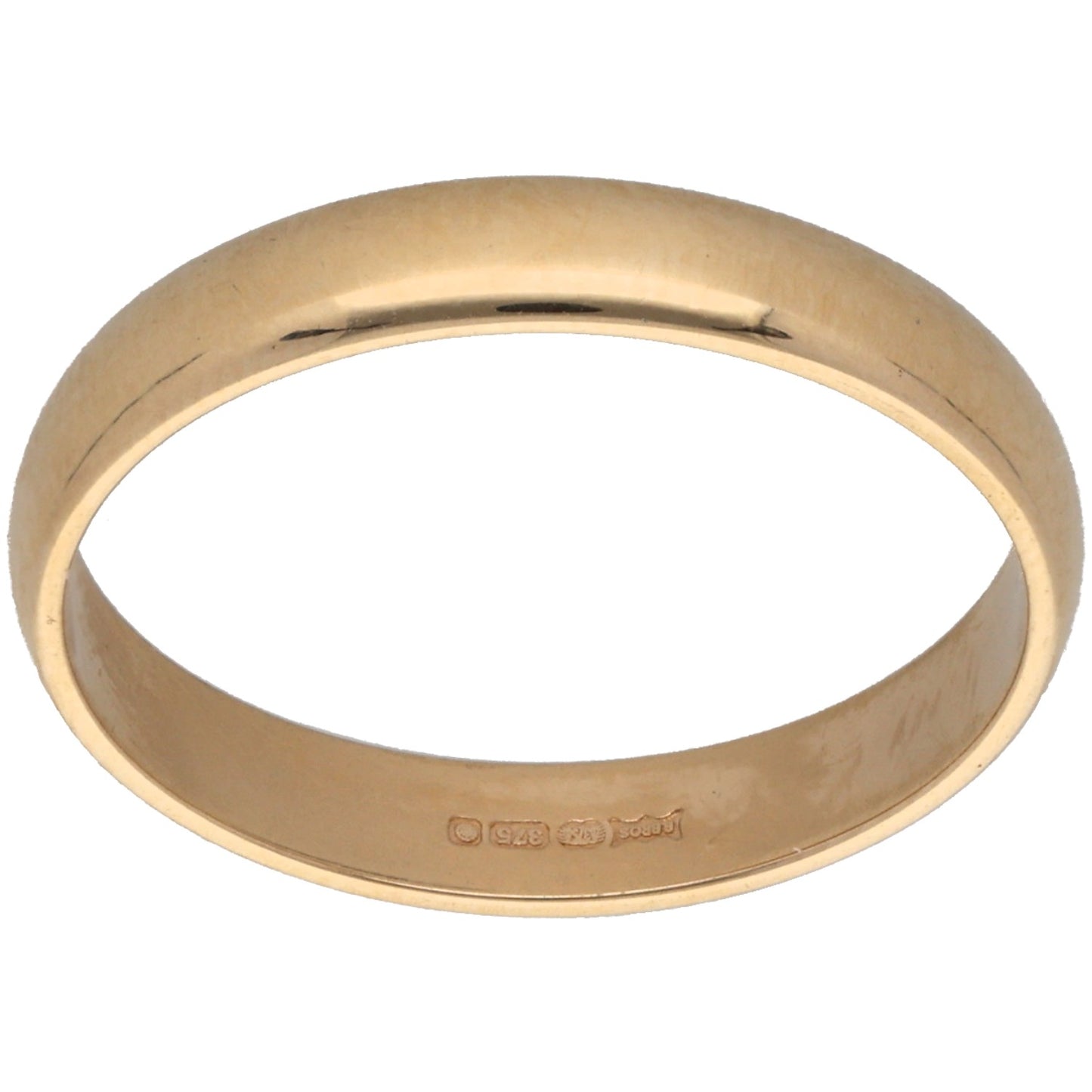 9ct Gold Plain Wedding Ring Size N
