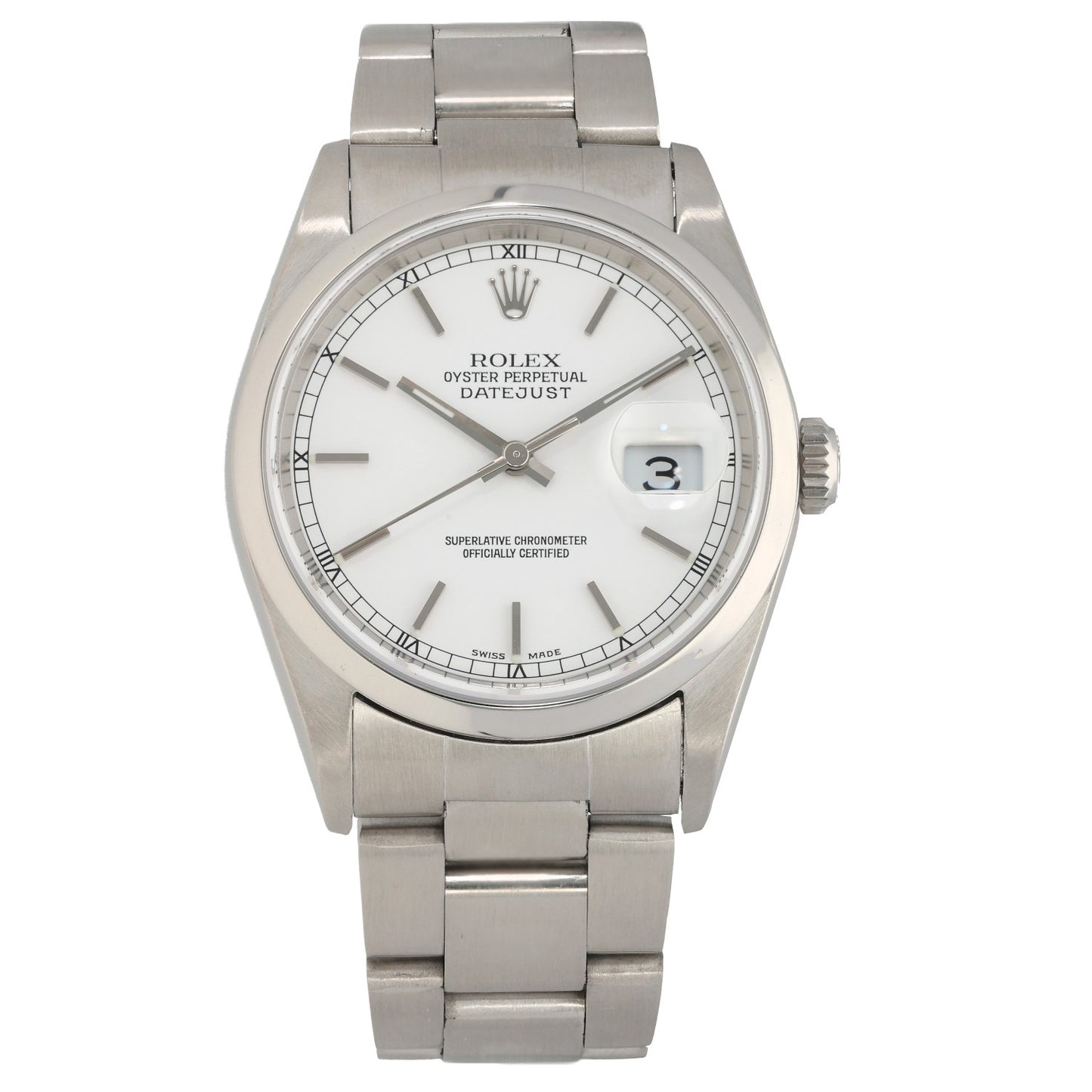Rolex Datejust 16200 36mm Stainless Steel Watch