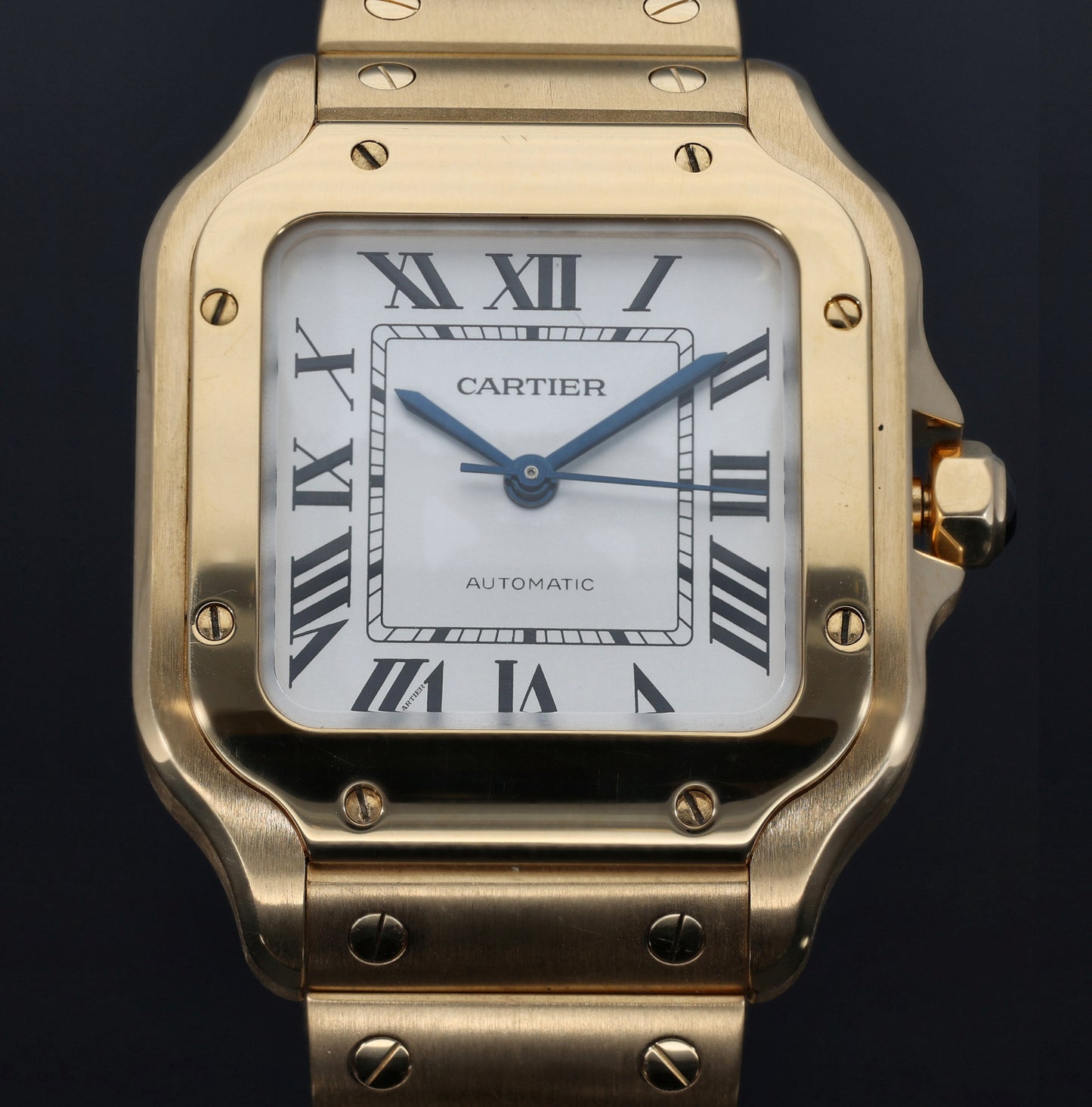 Cartier Santos 4073 35mm Gold Watch