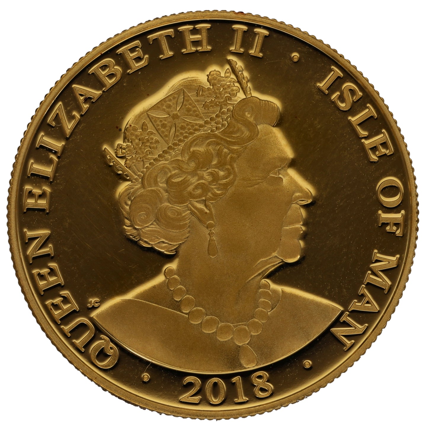 24ct Gold Isle Of Man Angel 1/4 OZ Coin 2018