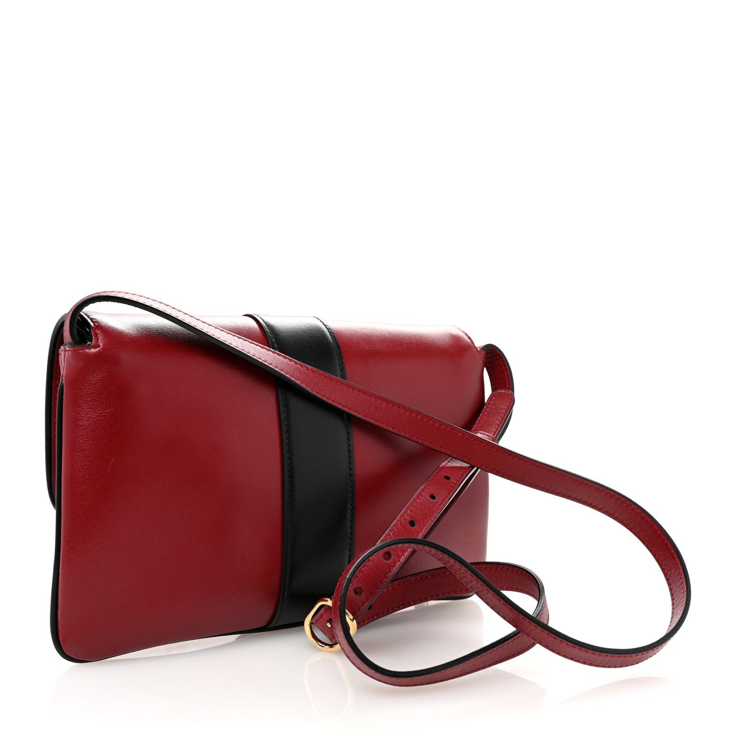 Gucci Arli Small Vitello Palmellato Lux Leather Bag - Cherry Red & Black