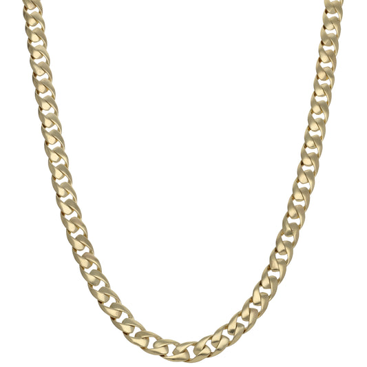 9ct Gold Curb Chain 22"