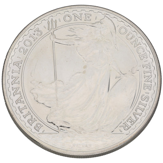 Fine Silver Queen Elizabeth II 1 OZ Britannia Coin 2013