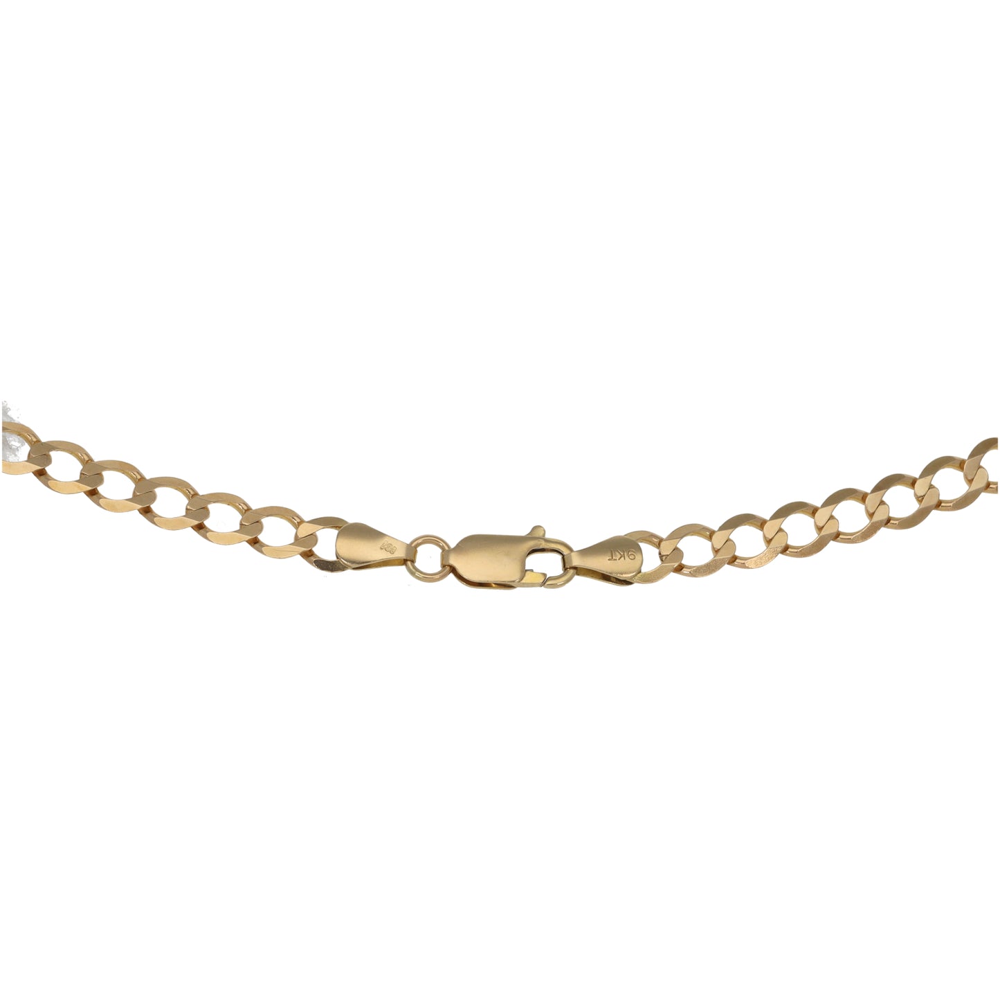9ct Gold Curb Chain 18"