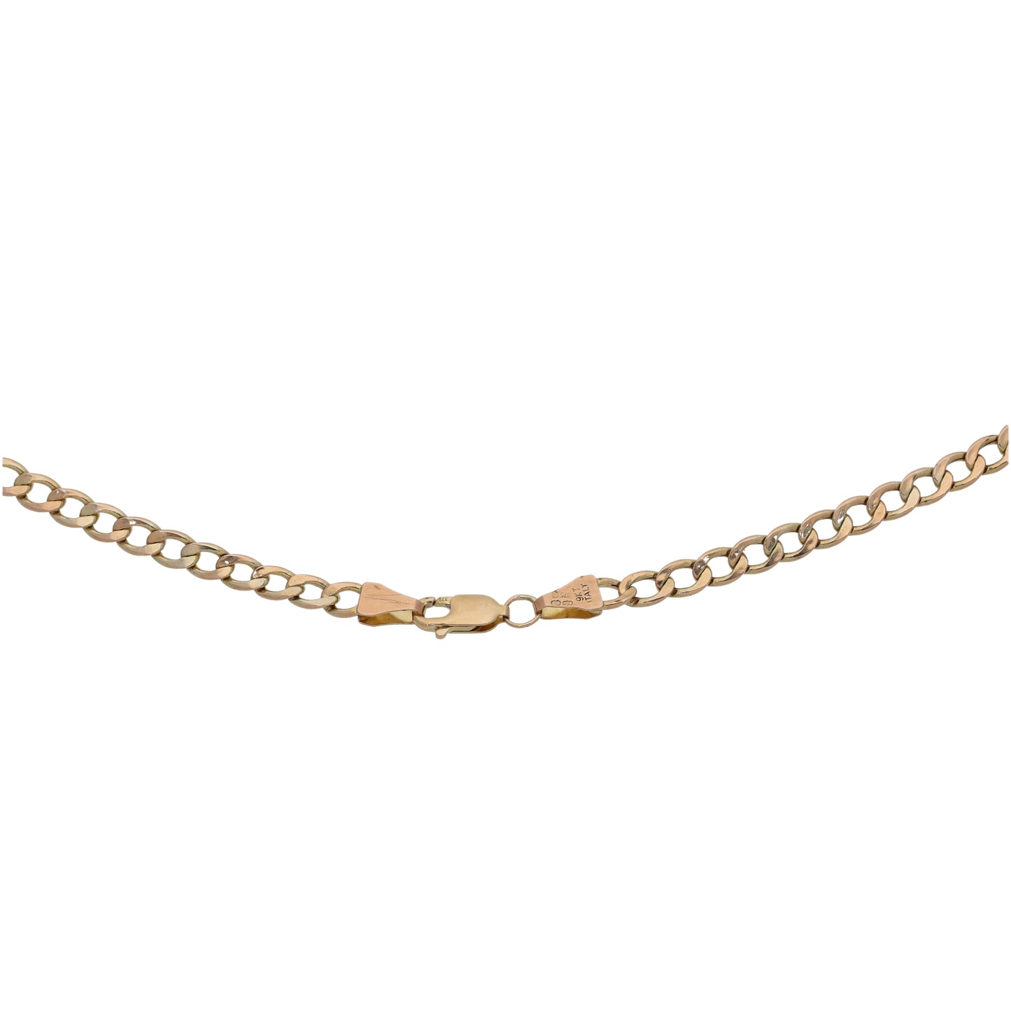 9ct Gold Curb Chain 18"