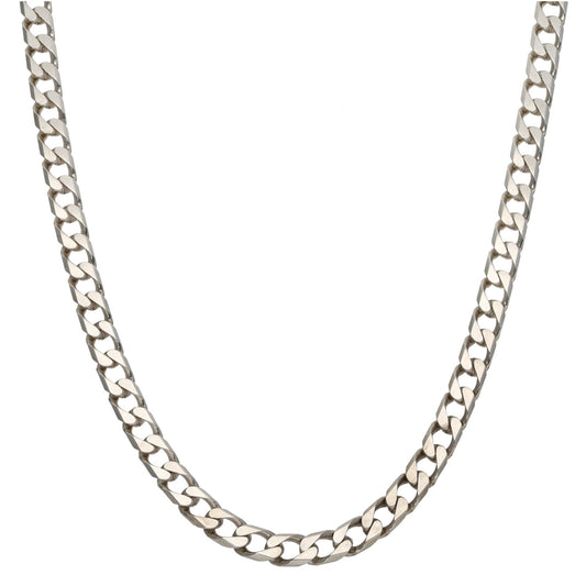 Sterling Silver Curb Chain 21"