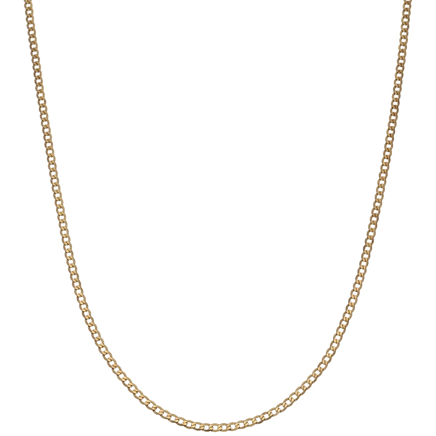9ct Gold Curb Chain 16"