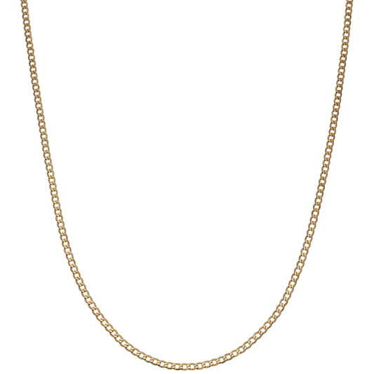 9ct Gold Curb Chain 16"