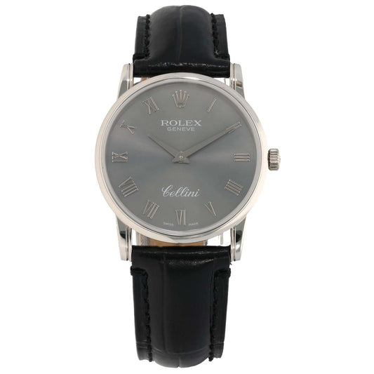 Rolex Cellini 5116 32mm White Gold Watch