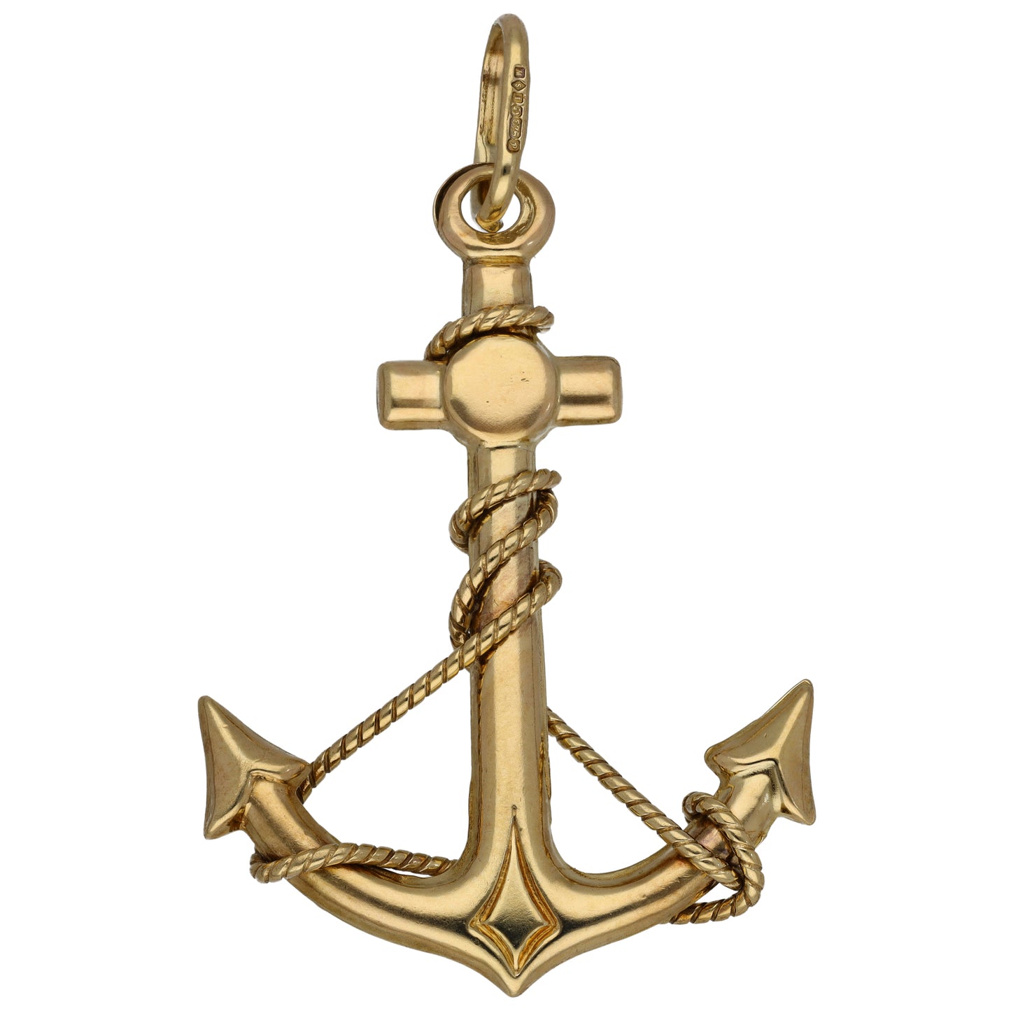 9ct Gold Anchor Pendant