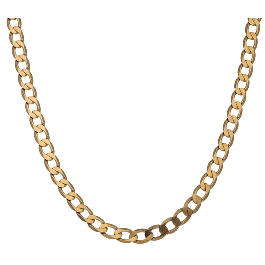 9ct Gold Curb Chain 20"