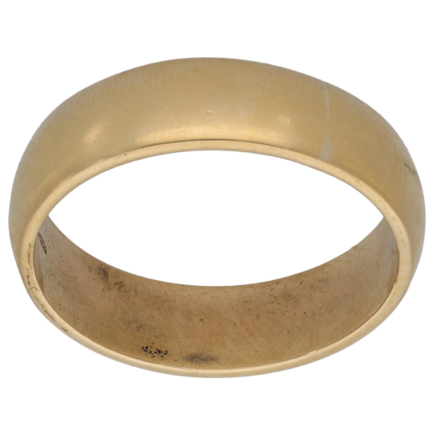 9ct Gold Plain Wedding Ring Size R