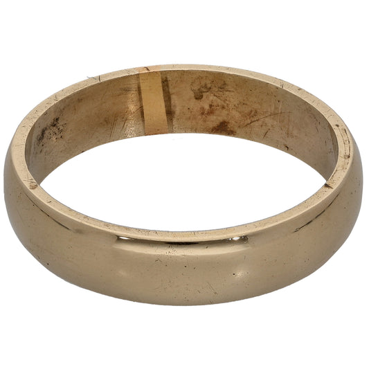 9ct Gold Plain Wedding Ring Size O